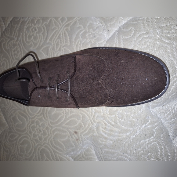 A pair of Franco Vanucci brown suede men's loafers in a size 10.5. EUC. - Picture 6 of 13